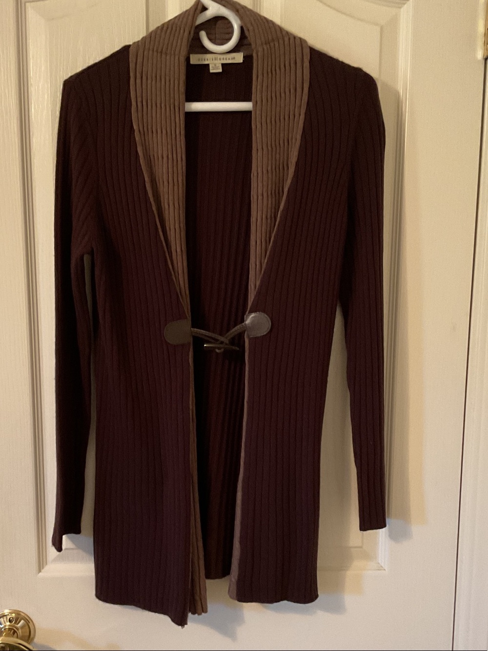 Brown cardigan